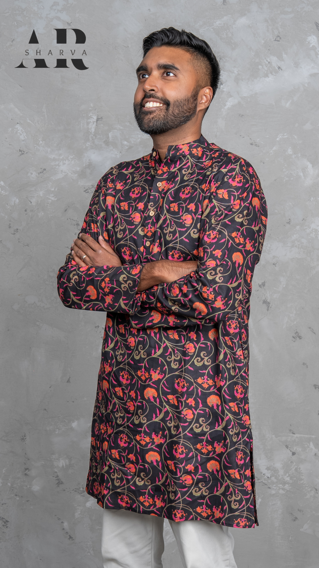 Midnight Bloom Kurta