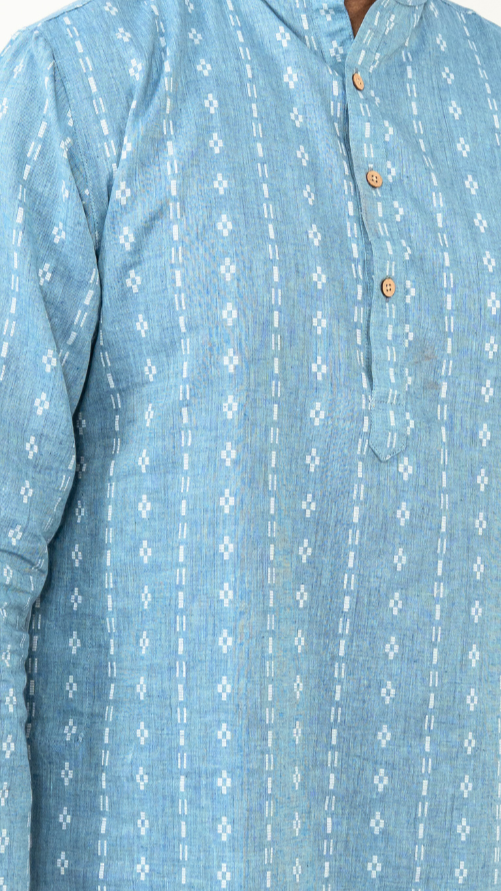 Blue Loom Cotton Kurta