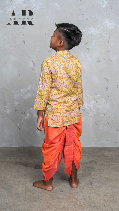 Olive Florals with Tangerine Twist Set