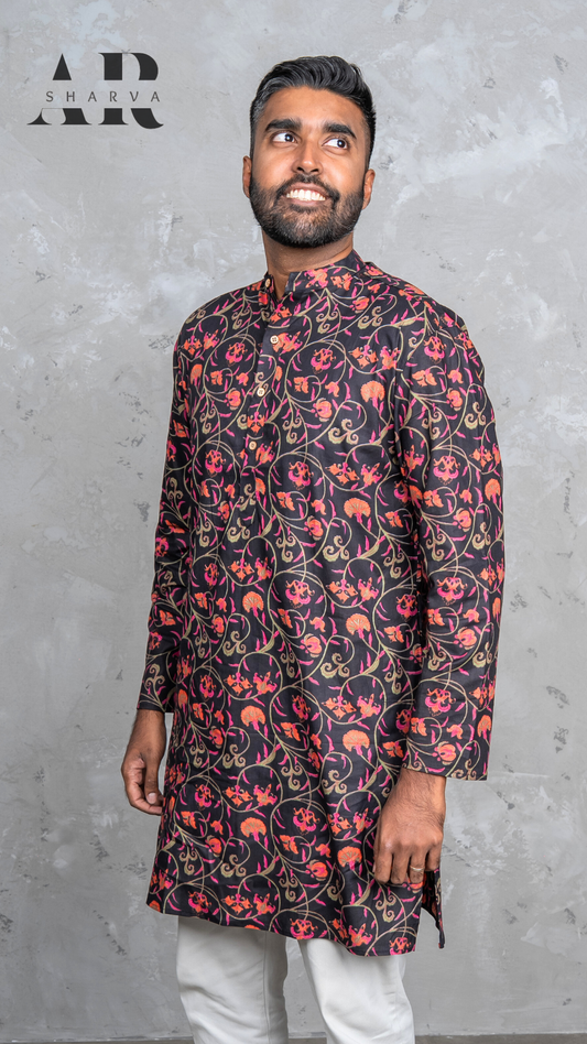 Midnight Bloom Kurta
