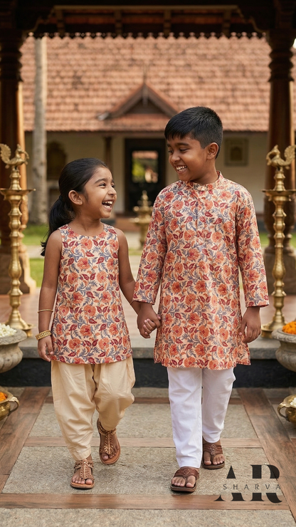 Floral Heritage Kurti Set