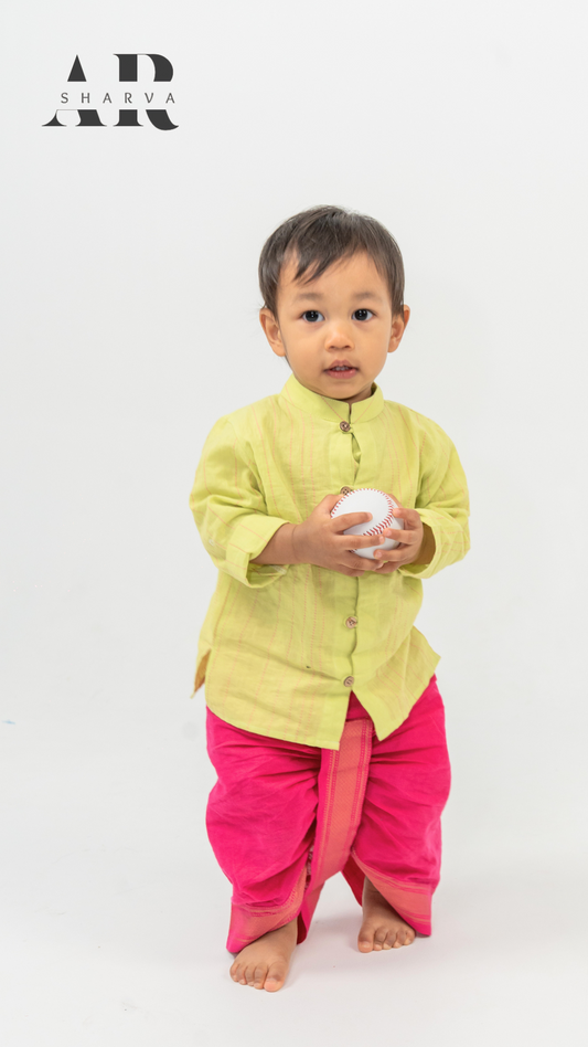 Lime Glow, Pink Charm