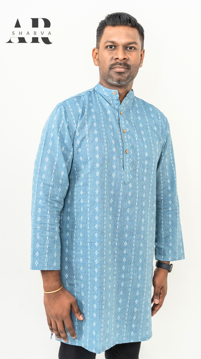 Blue Loom Cotton Kurta
