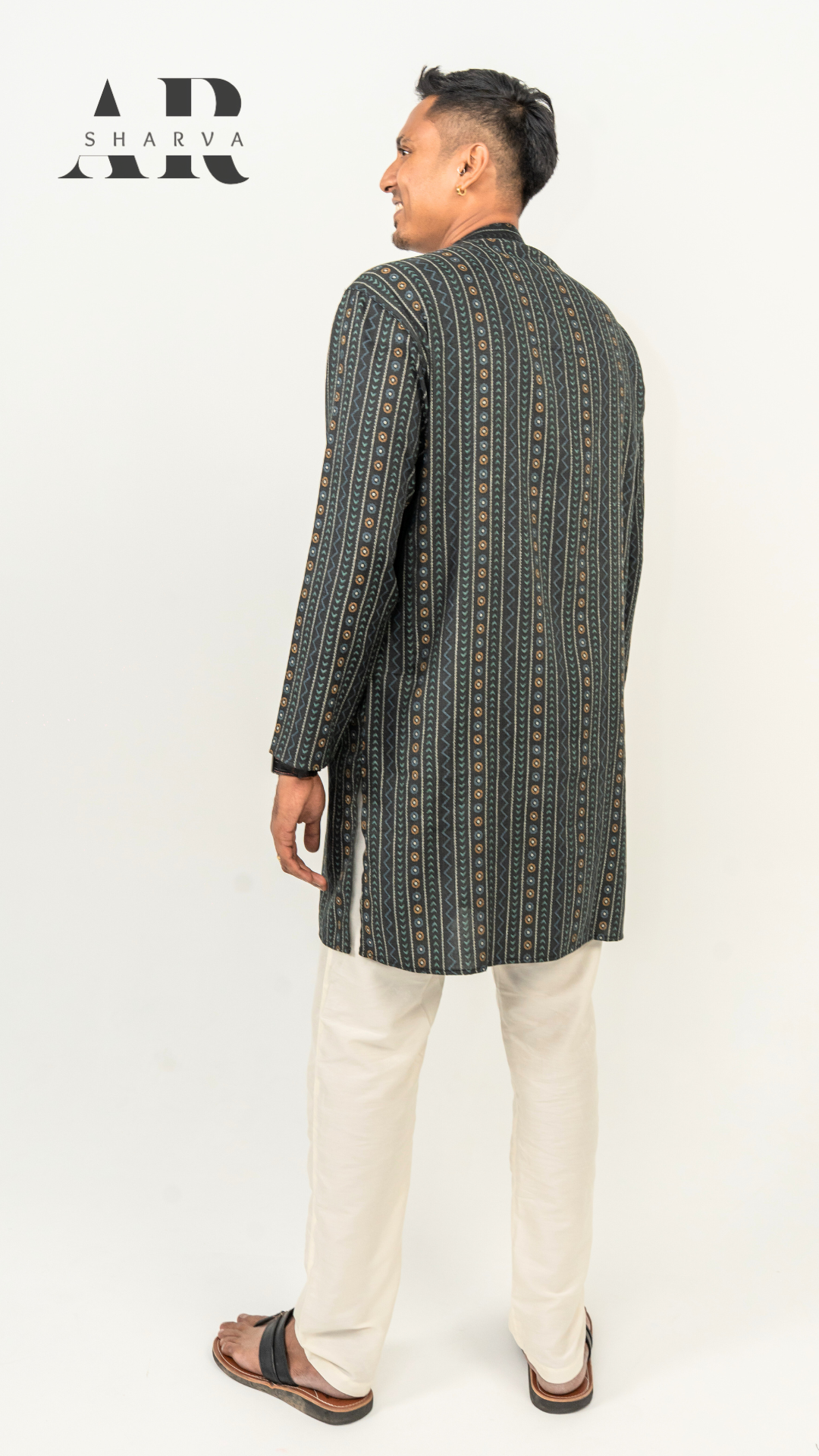 Midnight Weave Men’s Kurta