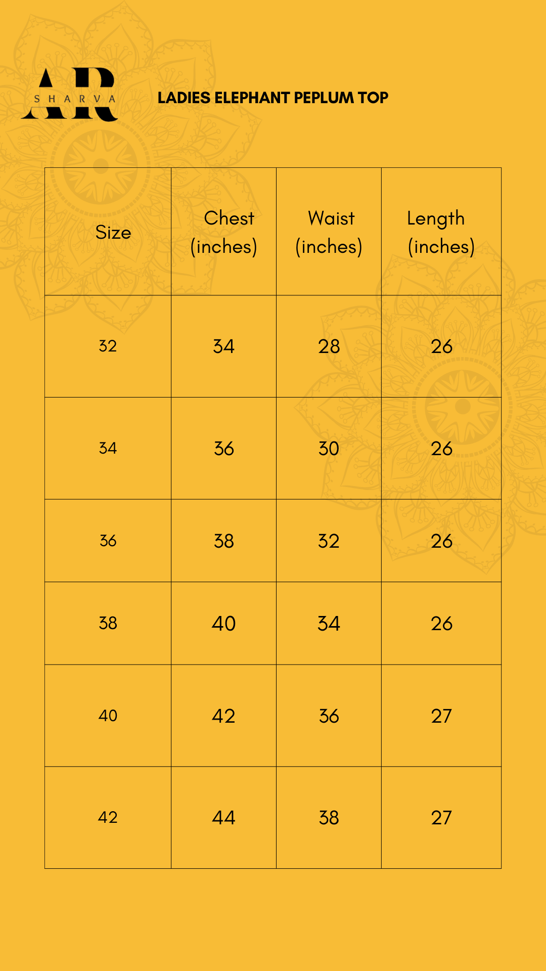 Yellow Elephant print peplum top